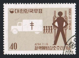 Korea South 332, 332a, CTO. Michel 332, Bl.170. Tuberculosis Prevention Week 1961. - Corée Du Sud