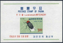 Korea South 499a, MNH. Michel Bl.233. Insects 1966: Firefly. - Corée Du Sud