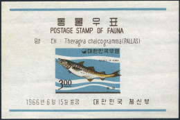 Korea South 496a, MNH. Michel Bl.229. Fish 1966. Alaska Pollack. - Corée Du Sud