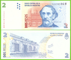 ARGENTINA 2 PESOS ND2002 P-352(7) UNC - Argentina