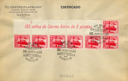 1948 , SOBRE DE PRIMER DIA , ED. 1039 - CENTENARIO DEL FERROCARRIL , CABECERA DE PLIEGO , TREN DIESEL , AVIÓN - FDC