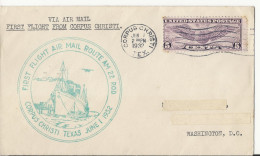 First Flight From Corpus Christi - 1932 - Enveloppes évenementielles