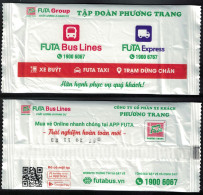 Vietnam Futa Bus Lines Futa Express Pochette Traveller Refreshing Towel Serviette Rafraîchissante - Autres & Non Classés