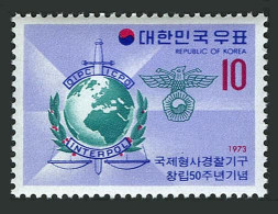 Korea South 874,MNH.Michel 885. INTERPOL,50th Ann.1973. - Corée Du Sud