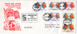 Bermuda 1959, 350 J. Ansiedlung M. Wappen Kpl. Auf FDC - Bermuda