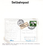 BRD 1958, Seilbahnpost Zum 69 Dt. Philatelistentag, Karte V.  Köln-Deutz - Altri (Terra)