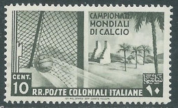 1934 EMISSIONI GENERALI MONDIALI DI CALCIO 10 CENT MNH ** - RA21-8 - Emissioni Generali