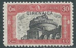 1929 CIRENAICA MILIZIA 30 CENT MNH ** - RA21-7 - Cirenaica