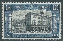1927 CIRENAICA MILIZIA 1,25 LIRE MNH ** - RA21-5 - Cirenaica