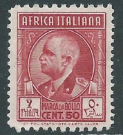 1939 AFRICA ITALIANA MARCA DA BOLLO 50 CENT MNH ** - RA26-6 - Italian Eastern Africa