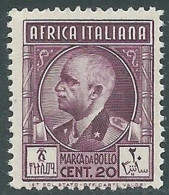 1939 AFRICA ITALIANA MARCA DA BOLLO 20 CENT MNH ** - RA20-4 - Africa Orientale Italiana