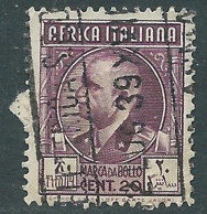 1939 AFRICA ITALIANA USATO MARCA DA BOLLO 20 CENT - RA20-2 - Afrique Orientale Italienne