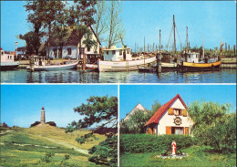 Hiddensee Hiddensjö, Hiddensöe Neuendorf Hafen, Kloster Seemannshäuschen 1978 - Hiddensee