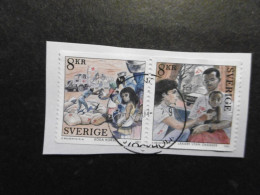 SchwedenMi. 2243/224 ZDR + 2312/2315 ZDR Je Auf Briefstück Gestempelt - Gebruikt