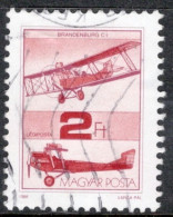 Hungary 1988  Single Stamp Celebrating Airmail - Historical Aeroplanes In The World In Fine Used - Gebraucht