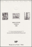 Collection Historique: Jahresgabe Postmuseum Paris / Meilleurs Voeux 1985  - Post