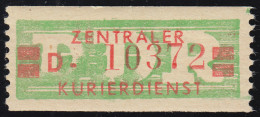 31aI-D Dienst-B, Billet Alte Zeichnung, Rot Auf Grün, ** Postfrisch - Nuovi