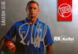 Fußball-Autogramm AK René Keffel Offenbacher Kickers 15-16 OFC Bonames Viktoria Preußen Frankfurt OFC Offenbach Am Main - Autografi