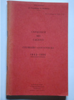 Catalogue Des Cachets Courriers - Convoyeurs - Lignes 1852-1966 Jean POTHION  108 Pages 1968 - Frankrijk