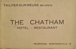 Tailfer Sur Meuse - Lustin - Livret De 5 Cartes - The Chatham - Hôtel Et Restaurant - Profondeville