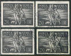 Vatican C16,used.Michel 147. Air Post Stamps 1948.Archangel Raphael & Young Tobias. - Aéreo