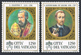 Vatican 1020-1021,MNH.Michel 1188-89.St Celestine V,St Alfonso Maria De'Ligouri. - Unused Stamps