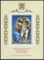 Vatican 952 Sheet,MNH.Michel Bl.14. Frescoes By Michelangelo,1994.Last Judgment. - Unused Stamps