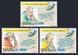 Vatican 936-938,MNH.Michel 1101-1103. Travels Of Pope John Paul II,1993. - Unused Stamps