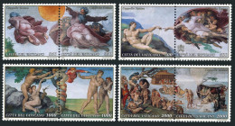 Vatican 944-951a,952,MNH.Michel 1107-1114,Bl.14. Frescoes By Michelangelo,1994. - Unused Stamps