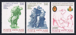 Vatican 774-776, MNH. Michel 894-896. Patron Sainte Of The Sick, 1986. - Neufs