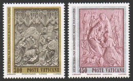 Vatican 713-714 Blocks/4, MNH. Michel 814-815. Christmas 1982. Nativity Bas-Reliefs. - Neufs