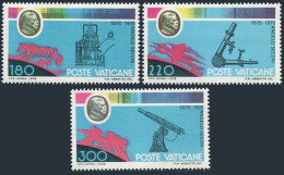 Vatican 654-656 Blocks/4,MNH.Michel 745-747. Father Angrlo Secchi,astronomer.1979. - Neufs