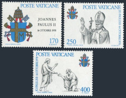 Vatican 645-647 Blocks/4,MNH.Michel 736-738. Pope John Paul II.St Peter's Keys. - Unused Stamps