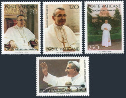 Vatican 641-644, MNH. Michel 732-735. Pope Joan Paul I.1978. - Unused Stamps