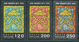 Vatican 638-640 Blocks/4,MNH.Michel 729-731. Papal Chamberlain Insignia,Keys,1978. - Neufs