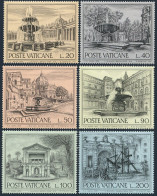 Vatican 573-578, MNH. Michel 657-662. Fountains Of Rome, 1975. Galleon. - Nuevos