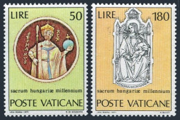 Vatican 513-514 Blocks/4, MNH. Michel 594-595. Birth Of St Stephen, Millennium, 1971 - Neufs