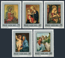 Vatican 504-508, MNH. Michel 581-585. Madonna And Child, Paintings 1971. - Ungebraucht
