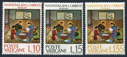 Vatican 397-399, Hinged. Michel 464-466. Japanese Nativity Scene By Kimiko Koseki. - Unused Stamps