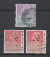 Hong Kong, Used, 1987, Michel 510 Type I, 513 Type I And II - Used Stamps