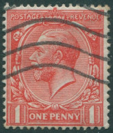 Great Britain 1912 SG357 1d Bright Scarlet KGV #1 FU (amd) - Unclassified