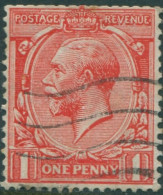 Great Britain 1912 SG357 1d Bright Scarlet KGV #3 FU (amd) - Unclassified