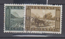 LIECHTENSTEIN   1943       N°  195  / 196         COTE   26 € 00        ( D 395 ) - Oblitérés