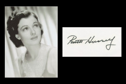 Ruth Hussey (1911-2005) - Actrice Américaine - Carte Signée + Photo - Acteurs & Comédiens