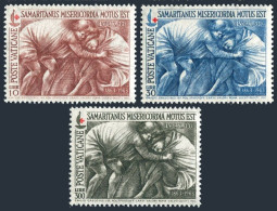 Vatican 392-394 Blocks/4,MNH.Michel 459-461. Red Cross 100,1964.The Good Samaritan. - Neufs