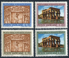 Vatican 379-380, MNH. Michel 446-449. UNESCO: Save Monuments In Nubia. 1964. - Nuovi