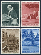 Vatican 375-378, Hinged. Michel 442-445. Pope Paul VI-Holy Land. Church. 1964. - Nuevos