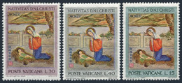 Vatican 323-325, MNH. Michel 388-390. Christmas 1961. The Adoration, By Lucas Chen. - Nuovi