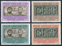 Vatican 341-344, Hinged. Michel 408-411. 6th Congress Of Christian Archaeology, 1962 - Nuevos