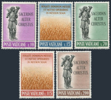 Vatican 330-334, MNH. Michel 397-401. The Good Shepherd, Statue. Wheat Field. 1962. - Ungebraucht